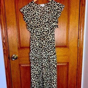 Sienna sky cheetah print dress.